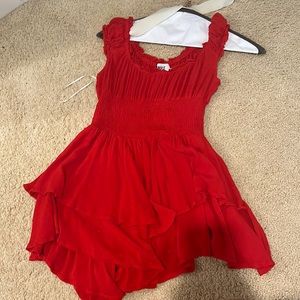 Red Princess Polly Romper.